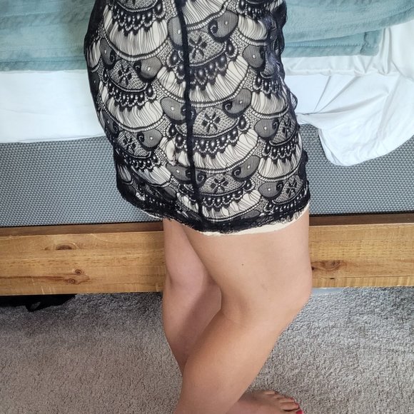 Mini skit, black lace - Picture 2 of 5